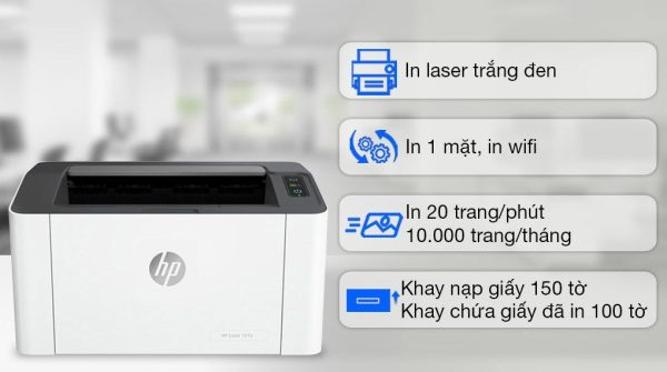 Vi Vn May In Laser Trang Den Hp 107w Wifi 4zb78a 1